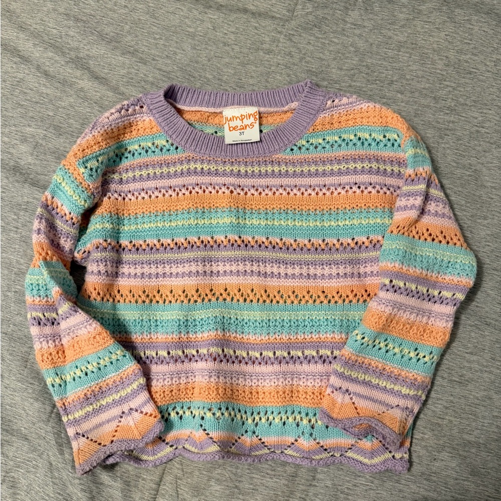 Jumping Beans Pastel Striped Sweater